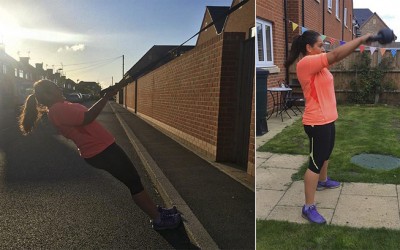 Woking Personal Training client Lianne gets married today!