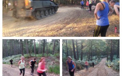 Woking / Camberley off-road fitness class gets tanked!