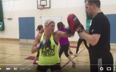Video: New Boxercise, Boxfit class at Weydon School, Farnham!