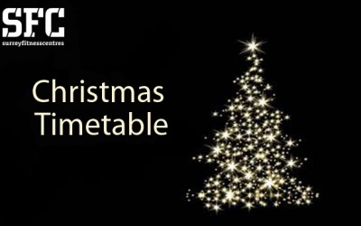 Surrey Fitness Centres – Christmas Timetable 2015!