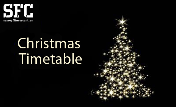 Surrey Fitness Centres – Christmas Timetable 2015!