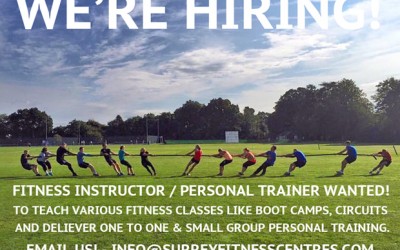 WE’RE HIRING – Guildford, Godalming, Woking, Farnham, Alton Personal Trainer, Fitness Instructor vacancy!