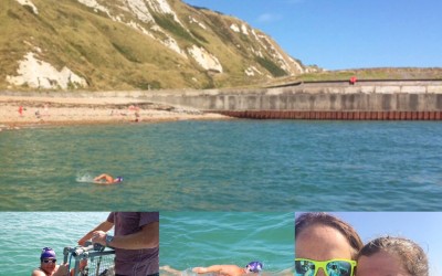 Surrey Fitness Centres Godaming member Lindsey completes her channel swim challenge!