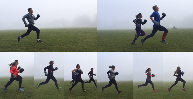 Foggy Godalming Boot Camp this morning!