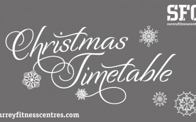 Christmas timetable – Godalming, Woking & Farnham festive fitness classes, Boot Camps, off-road & more!
