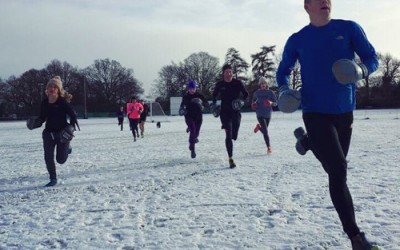 Godalming Boot Camp in the snow!