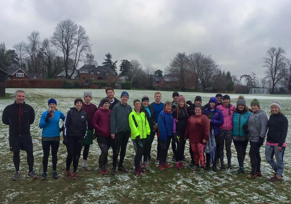 Snowy Godalming Boot Camp this morning!
