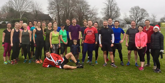 Our last Godalming fitness Boot Camp before Christmas!
