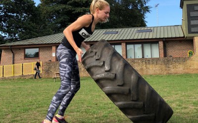 Tractor Tyres at our Godalming Tuesday morning Boot Camp!